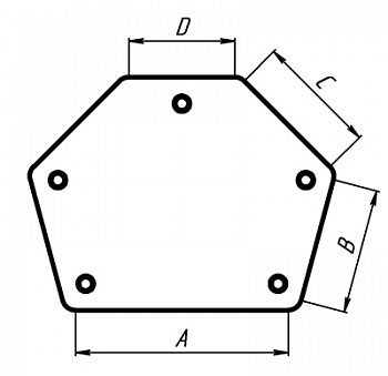 Размеры магнитного угольника